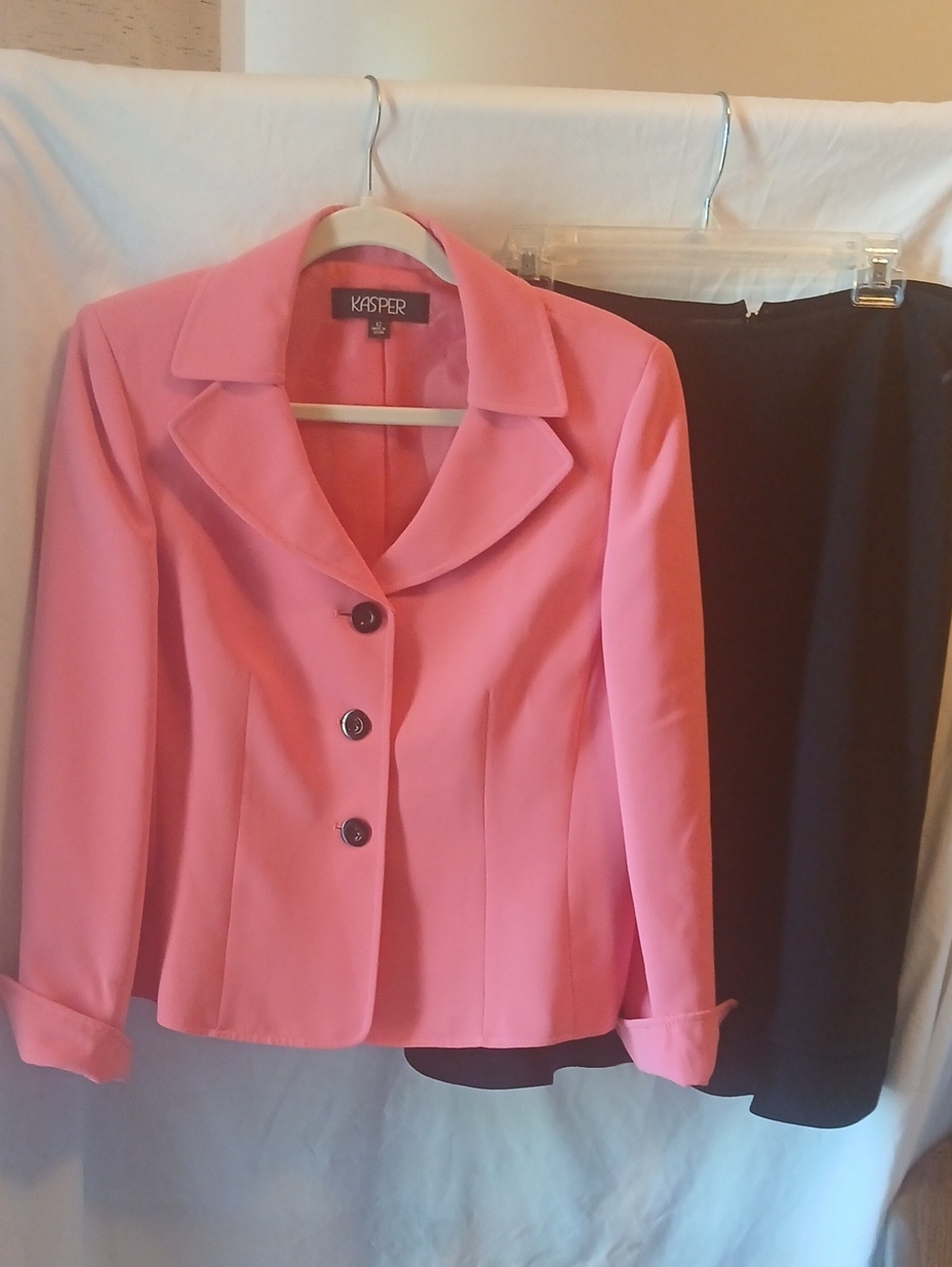 2pc Kasper Vibrant Coral  Tailored Blazer